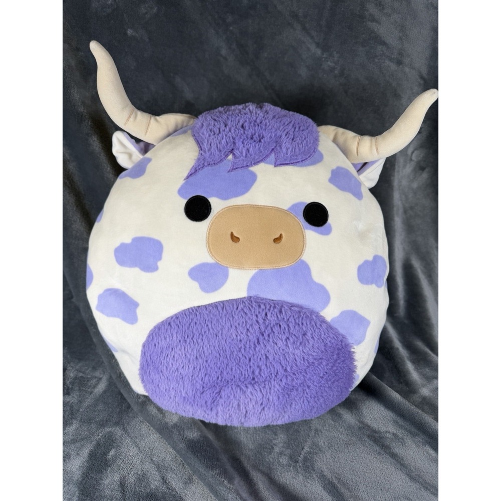 Squishmallow Conway The Purple Spotted Highland Cow 16" Plush Kellytoy